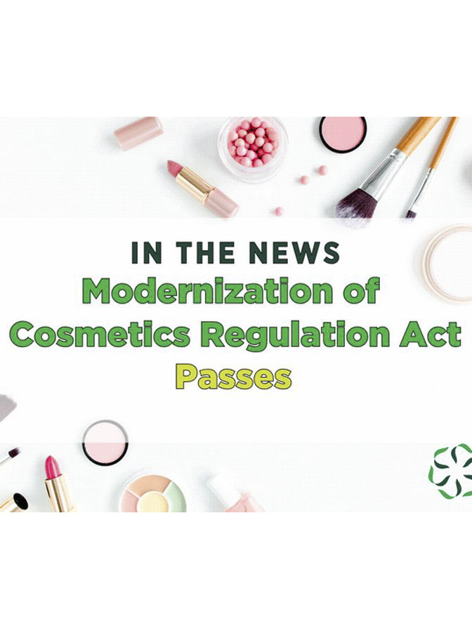 News from CRIS: In the News - Modernization of Cosmetics Regulation Act Passes